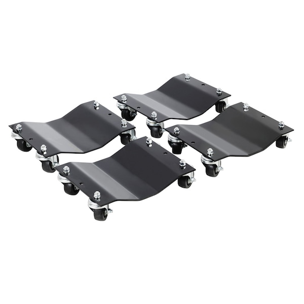 Pentagon Set of 4 Car Dollies - Heavy-Duty Under Vehicle Tire Skates, Moving Dollies with Wheels by Stalwart 83-DT5507 - main